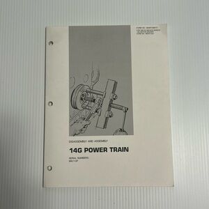 CAT Caterpillar 14G Powertrain Manual Disassembly Assembly Guide Book